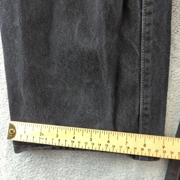 Vintage Levis 501 Jeans 38x32 (Fits 36x31) Black Cotton Denim Button Fly Y2K - Picture 5 of 10